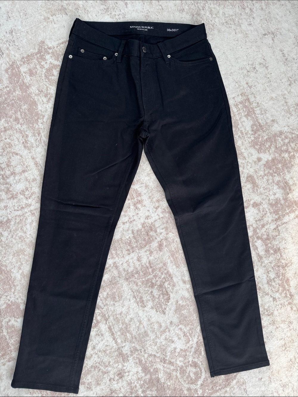 Banana Republic traveler Men's Black Slim Straight Jeans 30x30